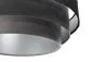 Lampa wisząca TRIO MIX czarna/szara/srebrna do nowoczesnego salonu | MIRAT. w stylu kolekcja
