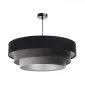 Lampa wisząca TRIO MIX czarna/szara/srebrna do nowoczesnego salonu | MIRAT. w stylu kolekcja