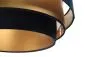 Lampa wisząca TRIO MIX granatowa/złota ręcznie robiona nad stół | MIRAT. w stylu kolekcja