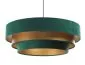 Lampa wisząca TRIO MIX zielona/złota symetryczna w kształcie walca | MIRAT. w stylu  kolekcja