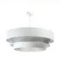 Lampa wisząca TRIO MIX biała/srebrna nowoczesna do salonu | MIRAT. w stylu  kolekcja