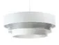 Lampa wisząca TRIO MIX biała/srebrna nowoczesna do salonu | MIRAT. w stylu  kolekcja