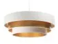 Lampa wisząca TRIO MIX biała/złota welurowa symetryczna | MIRAT. w stylu kolekcja