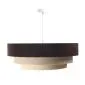 Lampa wisząca TRIO MIX brązowa/beżowa/złota nowoczesna polskiej produkcji | MIRAT. w stylu  kolekcja