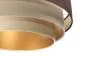 Lampa wisząca TRIO MIX brązowa/beżowa/złota nowoczesna polskiej produkcji | MIRAT. w stylu  kolekcja