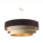 Lampa wisząca TRIO MIX brązowa/beżowa/złota nowoczesna polskiej produkcji | MIRAT. w stylu  kolekcja