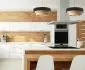 Lampa wisząca TRIO MIX brązowa/beżowa/złota nowoczesna polskiej produkcji | MIRAT. w stylu  kolekcja