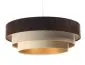 Lampa wisząca TRIO MIX brązowa/beżowa/złota nowoczesna polskiej produkcji | MIRAT. w stylu  kolekcja