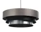 Lampa wisząca TRIO MIX szara/czarna/srebrna elegancka satynowa | MIRAT. w stylu kolekcja
