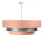 Lampa wisząca TRIO MIX różowa/srebrna ręcznie robiona do salonu | MIRAT. w stylu kolekcja