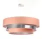 Lampa wisząca TRIO MIX różowa/srebrna ręcznie robiona do salonu | MIRAT. w stylu kolekcja