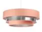 Lampa wisząca TRIO MIX różowa/srebrna ręcznie robiona do salonu | MIRAT. w stylu kolekcja