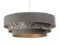 Lampa wisząca TRIO MIX szara/wielokolorowa elegancka welurowa | MIRAT. w stylu kolekcja