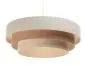 Lampa wisząca ERUTAN TRIPLE kremowa/brązowa lniana I sklep meblowy MIRAT.
