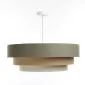 Lampa wisząca ERUTAN TRIPLE zielona/beżowa/kremowa potrójny abażur I sklep meblowy MIRAT.