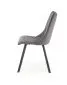 Krzesło K450 VELVET szare tapicerowane do salonu | MIRAT. styl GLAMOUR, LOFT