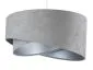 Lampa wisząca GEMSTONE szara/srebrna welurowa asymetryczna | MIRAT. w stylu kolekcja