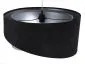 Lampa wisząca SHAPELESS czarna/szara/srebrna asymetryczna aksamitna | MIRAT. w stylu  kolekcja
