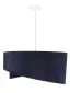 Lampa wisząca GEMSTONE granatowa/biała asymetryczna welurowa | MIRAT. w stylu  kolekcja