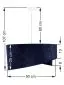Lampa wisząca GEMSTONE granatowa/biała asymetryczna welurowa | MIRAT. w stylu  kolekcja