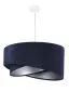 Lampa wisząca GEMSTONE granatowa/srebrna dwukolorowa nowoczesna | MIRAT. w stylu kolekcja