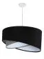 Lampa wisząca SHAPELESS czarna/szara/biała welurowa trzykolorowa | MIRAT. w stylu kolekcja