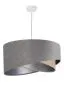 Lampa wisząca SILVERY szara/beżowa/srebrna asymetryczna aksamitna | MIRAT. w stylu  kolekcja