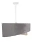 Lampa wisząca SILVERY szara/beżowa/złota nowoczesna welurowa | MIRAT. w stylu  kolekcja