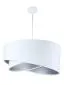 Lampa wisząca GEMSTONE biała/srebrna asymetryczna | MIRAT. w stylu kolekcja