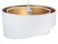 Lampa wisząca GEMSTONE biała/złota welurowa w stylu glamour | MIRAT. w stylu  kolekcja