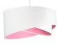 Lampa wisząca GEMSTONE WHITE biała/różowa welurowa nowoczesna | MIRAT. w stylu kolekcja