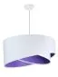 Lampa wisząca GEMSTONE WHITE biała/ciemnofioletowa nowoczesna | MIRAT. w stylu kolekcja