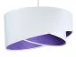 Lampa wisząca GEMSTONE WHITE biała/ciemnofioletowa nowoczesna | MIRAT. w stylu kolekcja