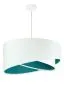 Lampa wisząca GEMSTONE WHITE biała/turkusowa dwukolorowa do salonu | MIRAT. w stylu kolekcja