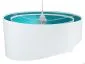 Lampa wisząca GEMSTONE WHITE biała/turkusowa dwukolorowa do salonu | MIRAT. w stylu kolekcja