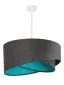 Lampa wisząca GEMSTONE GRAY grafitowa/turkusowa do salonu | MIRAT. w stylu kolekcja