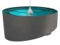 Lampa wisząca GEMSTONE GRAY grafitowa/turkusowa do salonu | MIRAT. w stylu kolekcja