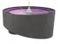 Lampa wisząca GEMSTONE GRAY grafitowa/fioletowa pokryta welurem | MIRAT. w stylu  kolekcja
