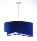Lampa wisząca GEMSTONE niebieska/biała aksamitna do jadalni | MIRAT. w stylu  kolekcja