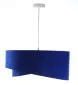 Lampa wisząca GEMSTONE niebieska/biała aksamitna do jadalni | MIRAT. w stylu  kolekcja