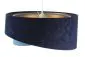 Lampa wisząca THUNDERCLOUD BLUE granatowa/złota welurowa asymetryczna | MIRAT. w stylu  kolekcja