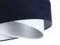 Lampa wisząca THUNDERCLOUD WHITE granatowa/srebrna welurowa | MIRAT. w stylu kolekcja