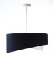Lampa wisząca THUNDERCLOUD WHITE granatowa/srebrna welurowa | MIRAT. w stylu kolekcja