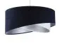 Lampa wisząca THUNDERCLOUD WHITE granatowa/srebrna welurowa | MIRAT. w stylu kolekcja