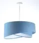 Lampa wisząca GEMSTONE błękitna/biała asymetryczna dwukolorowa | MIRAT. w stylu kolekcja