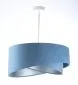 Lampa wisząca GEMSTONE błękitna/srebrna w stylu glamour | MIRAT. w stylu kolekcja