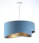 Lampa wisząca GEMSTONE błękitna/złota dwukolorowa do salonu | MIRAT. w stylu  kolekcja