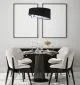 Lampa wisząca BLACK VELVET czarna/biała asymetryczna nowoczesna | MIRAT. w stylu kolekcja