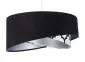 Lampa wisząca BLACK VELVET czarna/srebrna aksamitna do salonu | MIRAT. w stylu  kolekcja