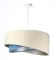 Lampa wisząca BEIGE beżowa/niebieska/srebrna asymetryczna | MIRAT. w stylu  kolekcja